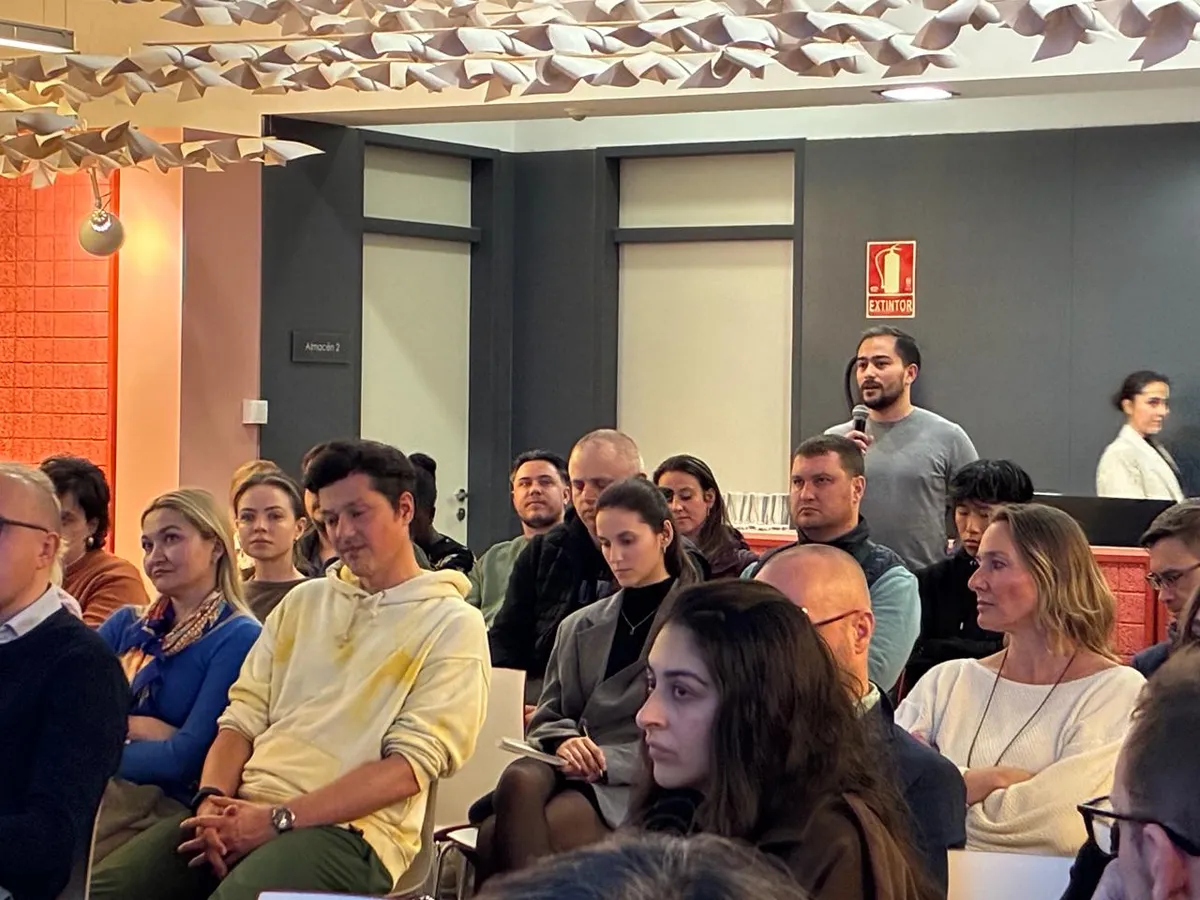 View of the audience during the Q&A session